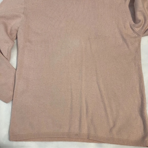 August Silk Turtle Neck Women’s Small/Medium Pink Sweater - Picture 2 of 11